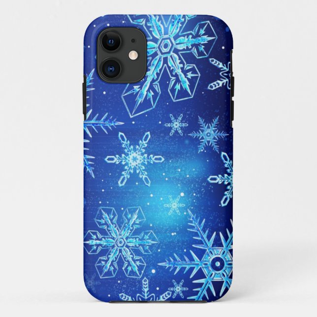 Funda De Case-Mate Para iPhone Caso de iphone Snowflakes (Reverso)