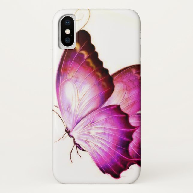 Funda De Case-Mate Para iPhone Caso de IPhone X de la mariposa (Reverso)