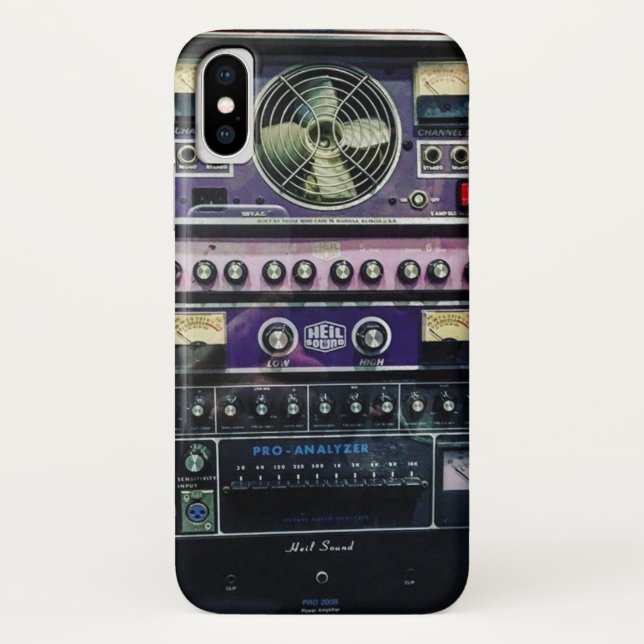 Funda De Case-Mate Para iPhone Caso de la célula del rock-and-roll (Reverso)