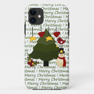Funda Para iPhone 11 Caso de las Felices Navidad del iPhone lindo 5 del