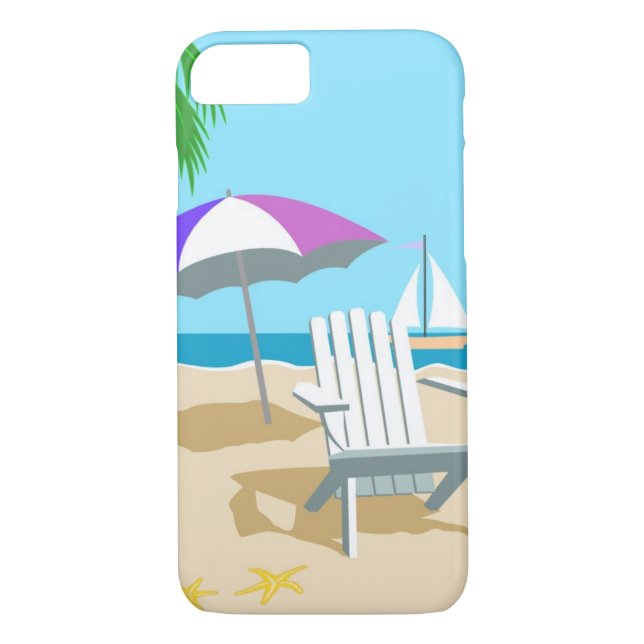 Funda De Case-Mate Para iPhone Caso de los días de la playa (Reverso)
