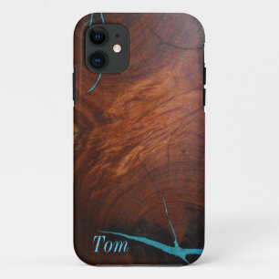 Funda Para iPhone 11 CASO DE MADERA del iPHONE 5 del EMBUTIDO de la
