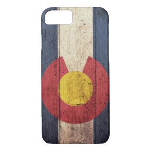 Funda Para iPhone 8/7 Caso de madera del iPhone 7 de la bandera de