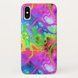 Funda Para iPhone X Caso de mármol del iPhone X del arco iris