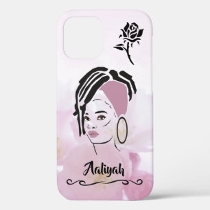 Funda Para iPhone 12 Caso de Queen Iphone Africano Personalizado