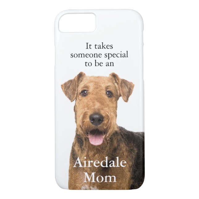 Funda De Case-Mate Para iPhone Caso de Smartphone de la mamá de Airedale (Reverso)