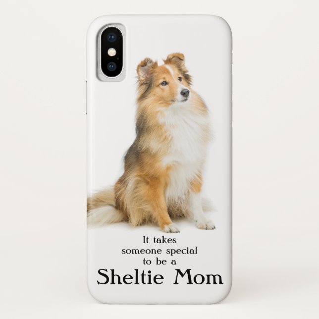 Funda De Case-Mate Para iPhone Caso de Smartphone de la mamá de Sheltie (Reverso)