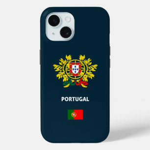 Funda Para iPhone 15 Caso de teléfono con pasaporte de Portugal