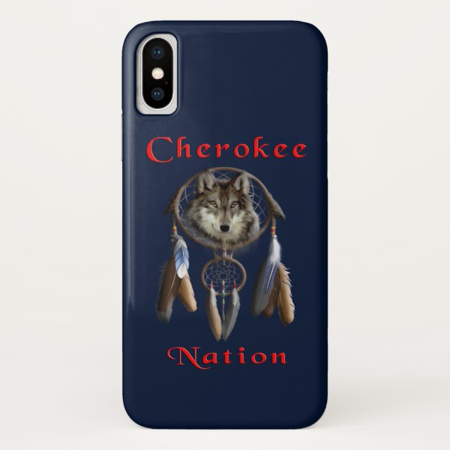 Funda De Case-Mate Para iPhone Caso de teléfono de Cherokee Nation (Reverso)