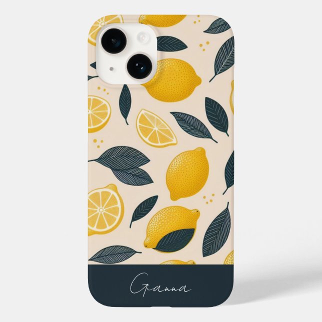Funda De Case-Mate Para iPhone Caso de teléfono de Lemons personalizado (Reverso )