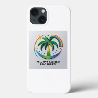 Funda Para iPhone 13 Caso de teléfono de Palmetto Rainbow Deaf Society