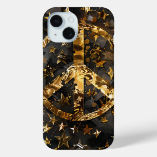 Funda Para iPhone 15 Caso de teléfono del Símbolo de paz de las estrell