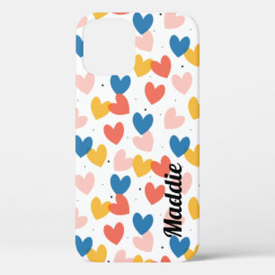 Funda Para iPhone 12 Caso de teléfono IP con nombre personalizado de co