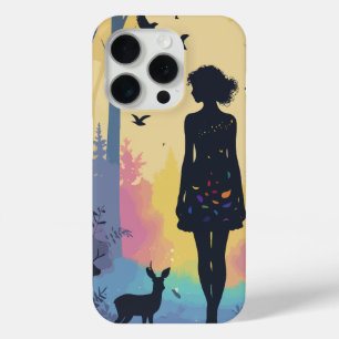 Funda Para iPhone 15 Pro Caso de teléfono minimalista Mystic Nymph en el bo