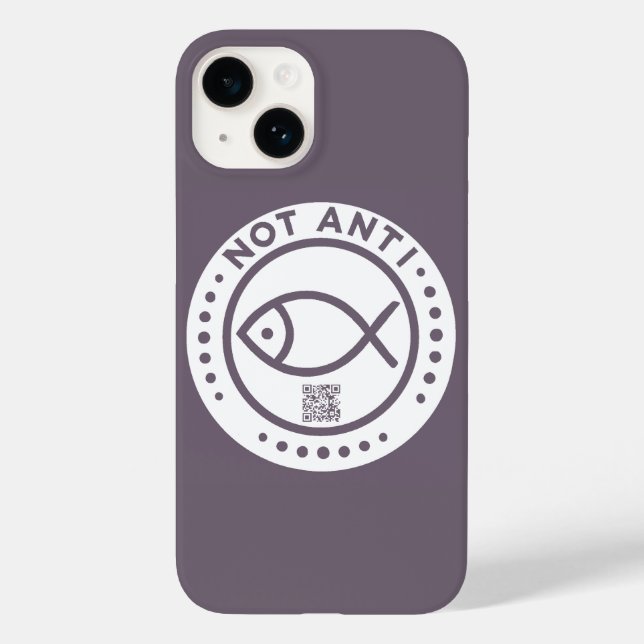 Funda De Case-Mate Para iPhone Caso de teléfono Violet NotAntiFish (Reverso )
