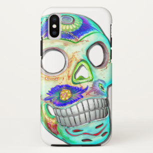 Funda Para iPhone X Caso decorativo del iPhone del cráneo