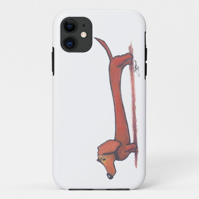 Funda De Case-Mate Para iPhone Caso del Dachshund (Reverso)