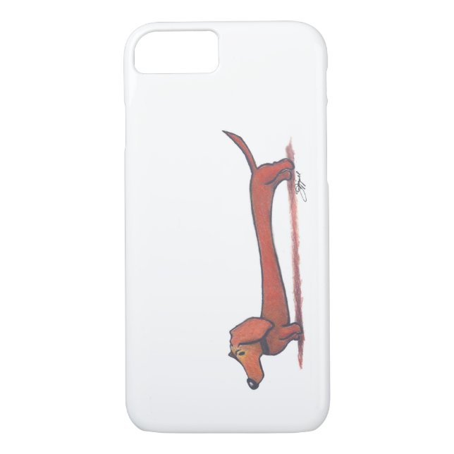 Funda De Case-Mate Para iPhone Caso del Dachshund (Reverso)