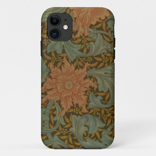 Funda De Case-Mate Para iPhone Caso del estampado de flores iPhone4 (Reverso)