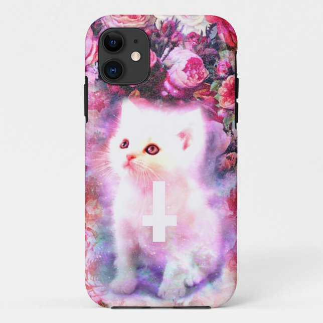 Funda De Case-Mate Para iPhone Caso del gatito (Reverso)