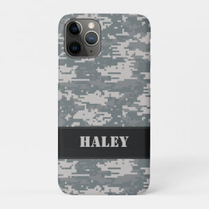 Funda Para iPhone 11 Pro Caso del iPhone 4 de Barely There del camuflaje de