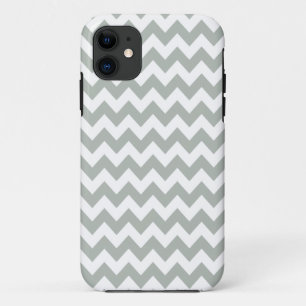 Funda Para iPhone 11 Caso del iPhone 5/5S de Chevron de los gris