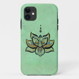 title_seo2 Caso del iPhone 5/5s de la flor de Lotus azul
