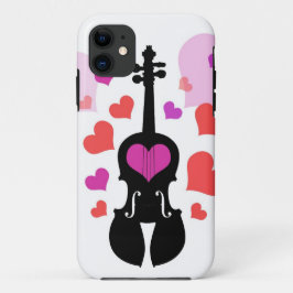 Funda Para iPhone 11 Caso del iPhone 5/5S del amor del violín