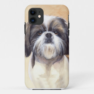 title_seo2 Caso del iPhone 5 de la acuarela de Shih Tzu
