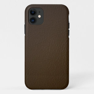 Funda Para iPhone 11 Caso del iPhone 5 de la mirada del cuero marrón