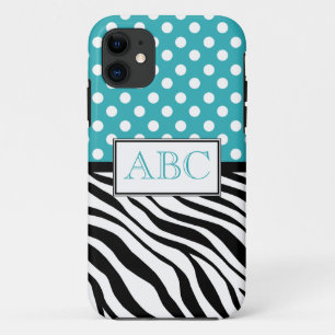 Funda Para iPhone 11 Caso del iPhone 5 de la turquesa y del estampado