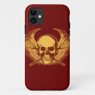 Funda Para iPhone 11 Caso del iphone 5 del cráneo de LaCrosse - rojo