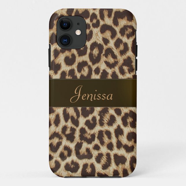 Funda De Case-Mate Para iPhone Caso del iPhone 5 del estampado leopardo (Reverso)