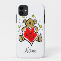 Caso del iPhone 5 del oso de peluche te amo