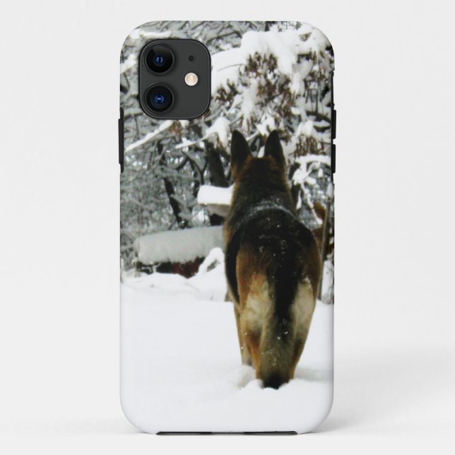 Funda De Case-Mate Para iPhone Caso del iPhone 5 del pastor alemán (Reverso)