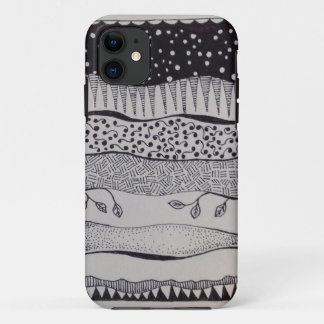 Funda Para iPhone 11 caso del iPhone 5s con diseño blanco y negro