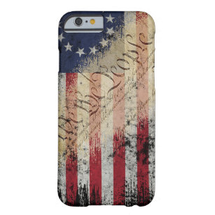 Funda Barely There Para iPhone 6 Caso del iPhone 6-6s de la bandera americana de