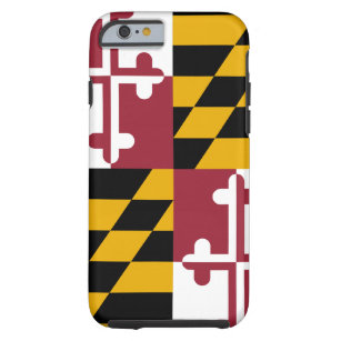 Funda Resistente Para iPhone 6 Caso del iPhone 6 de la bandera de Maryland