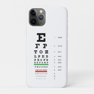 Funda Para iPhone 11 Pro Caso del iPhone 6 de la carta de ojo de Snellen