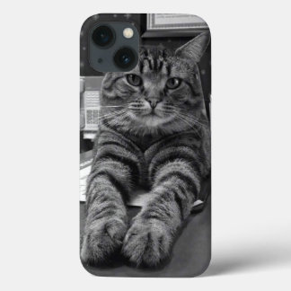 Funda Para iPhone 13 Caso del iPhone 6 del gato de la chaqueta de punto