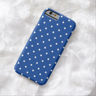 Funda Barely There Para iPhone 6 caso del iPhone 6 del lunar del azul de cobalto