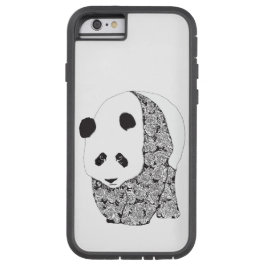 Funda Para iPhone 13 Caso del iPhone 6 del oso de panda gigante