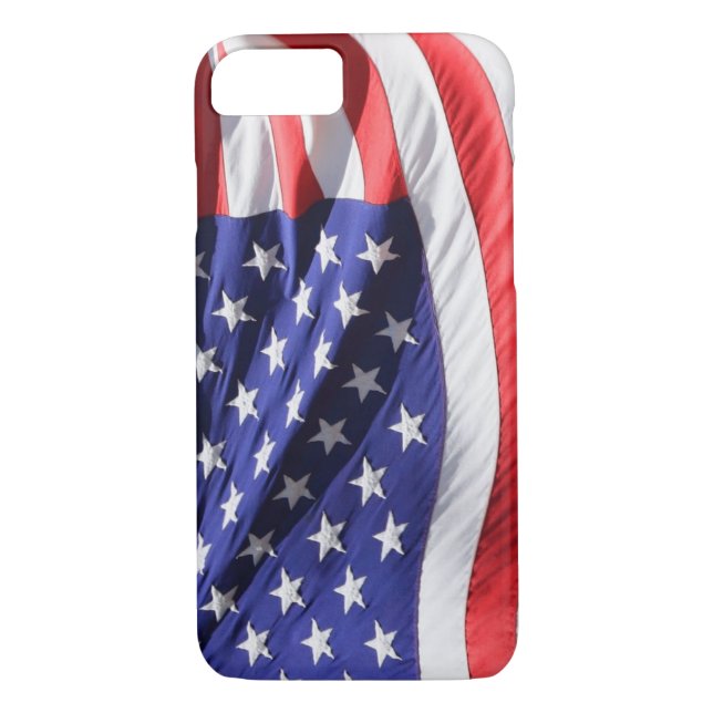 Funda De Case-Mate Para iPhone Caso del iPhone 7 de la bandera americana (Reverso)