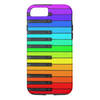 Caso del iPhone 7 del teclado de piano del arco