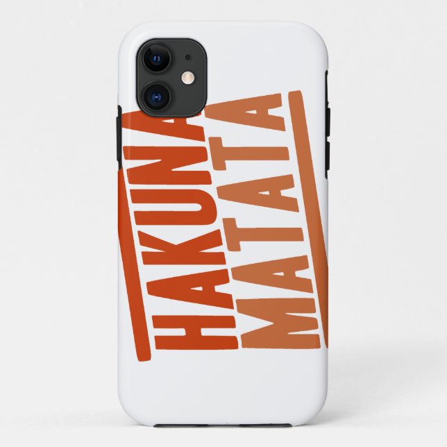 Funda De Case-Mate Para iPhone Caso del iPhone de Hakuna Matata (Reverso)