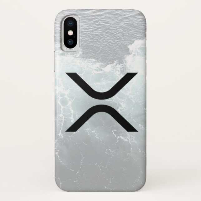 Funda De Case-Mate Para iPhone Caso del iphone de la ondulación XRP (Reverso)
