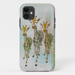 title_seo2 Caso del iPhone de las jirafas del oro y del jade