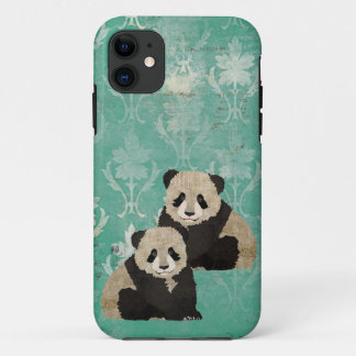 title_seo2 Caso del iPhone de los osos de panda del vintage