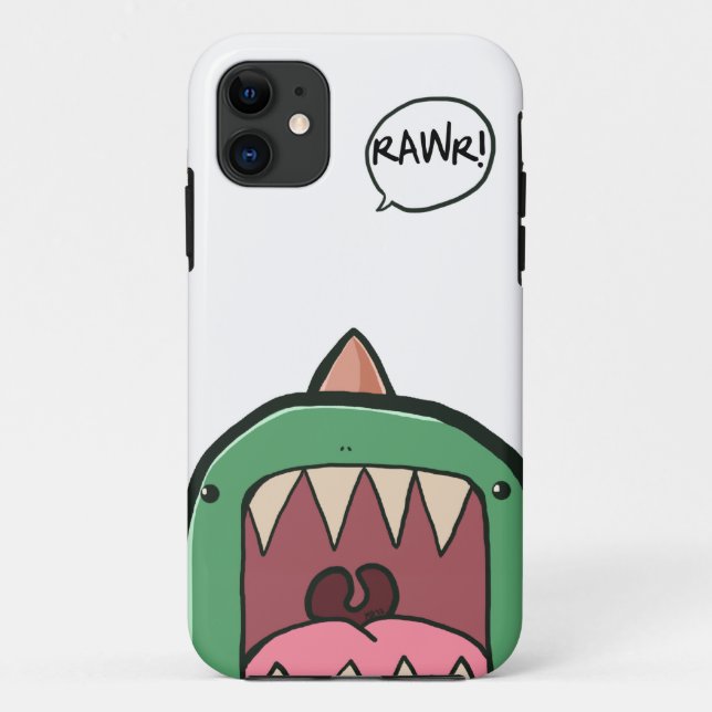 Funda De Case-Mate Para iPhone Caso del iPhone de RAWR (Reverso)