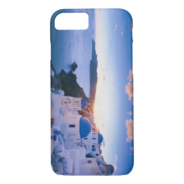 Funda De Case-Mate Para iPhone Caso del iPhone de Santorini (Reverso)